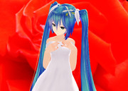 ミクさんと薔薇