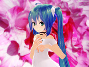 ちびミクさんも絵画風に・・・。