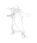 UDKクエスト-勇者（塗り絵）