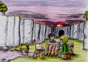 サターンバレーにて