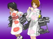 【MMD艦これ】名取/長良 浴衣【モデル配布】