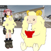 【MMDモデル配布あり】オメガくんが描いた羊