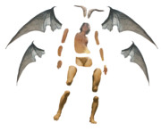 魔人GO紋様なしバラバラ 透過png