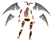 魔人GO紋様ありバラバラ 透過png