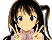 笑顔の練習をすしまむー