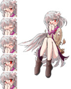 やられサグメさん立ち絵 表情差分