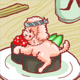 寿司乗せトイプードル