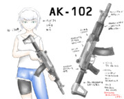 銃娘「ヤニーナ（AK102）」