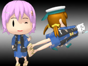 【MMD艦これ】妖精多摩さん/タマちゃん(?) 浴衣B【モデル配布】