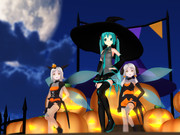 【MMD】ミクさんと妖精のハロウィンナイト