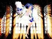 教会風の建物の中のミクさん３(全身撮影になります。）