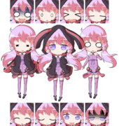 デフォルメ結月ゆかり立ち絵 表情差分