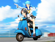 あの逃走車を撃て!!【MMD艦これ＋モーターフォト＆ガンアクション】