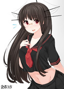 安定のへそ出し ニコニコ静画 イラスト