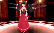 【東方MMD】鬼目霊夢に艤装つけたら