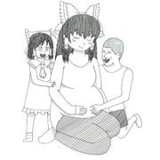 RU姉貴の誕生を楽しみに待つ姉妹