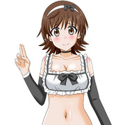 メイド服を描こうと思ってたのに…