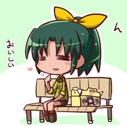 手作りケーキ（らしい）を食べたなおちゃん