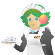 JR8DAGのAM ＆ QRP ホームページ 公式イメージキャラクター ゆめこ(秋葉原メイド風)