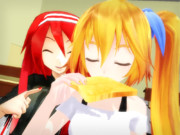 パンを食べるネルさん