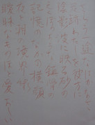 過去の自分の書を臨模(添削)