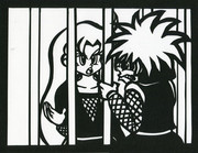 【切り絵】再会～ゆき姫救出絵巻