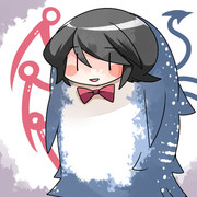 ジンベエザメのコスプレをしたぬえちゃん