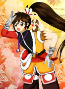 慶次と夢吉描いてみた