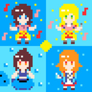 ドットで【ろこどる】うってみた。