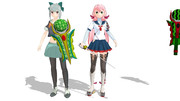 【MMDモデル配布】メロンディフェンダーセット