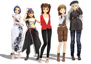 【MMD】アイドルマスター 5人で
