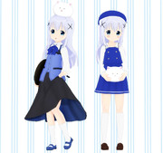 【MMDモデル配布】香風智乃