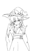 着物魔理沙【線画】