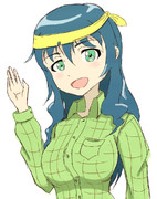 沙織・バジーナ（眼鏡なし・髪おろし・バンダナ巻）