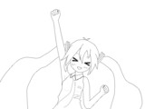 塗り絵ミク