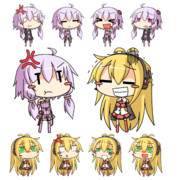 デフォルメゆかマキ立ち絵