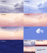 【MMD】曇り空,朝焼け,夕焼け,月のない夜空など【スカイドーム配布】