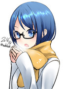 マフラー眼鏡五月雨