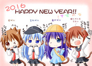 2016年賀絵（艦こればーじょん）