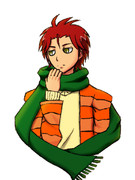 寒中見舞いで石田ナオキ描いてみた