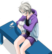 バンテージをまくアーニャ