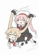 春雨ちゃんと遊ぶ村雨さん