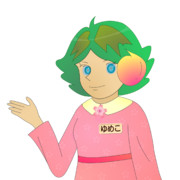 JR8DAGのAM & QRP ホームページの公式イメージキャラクターのゆめこ(春服(1))