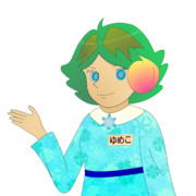 JR8DAGのAM & QRP ホームページのイメージキャラクターのゆめこ(春服(2))