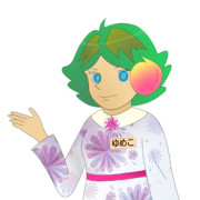 JR8DAGのAM & QRP ホームページ公式イメージキャラクターのゆめこ(秋服(2))