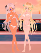 【ＭＭＤオリキャラ紹介】カスタム少女で水着モデルを作ったよ