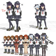 【MMD艦これ】536式第六駆逐隊モデル【修正通知】