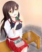 夕暮れの赤城さん