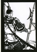 【切り絵】呂布