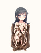 チョコから助け出された朝潮ちゃん